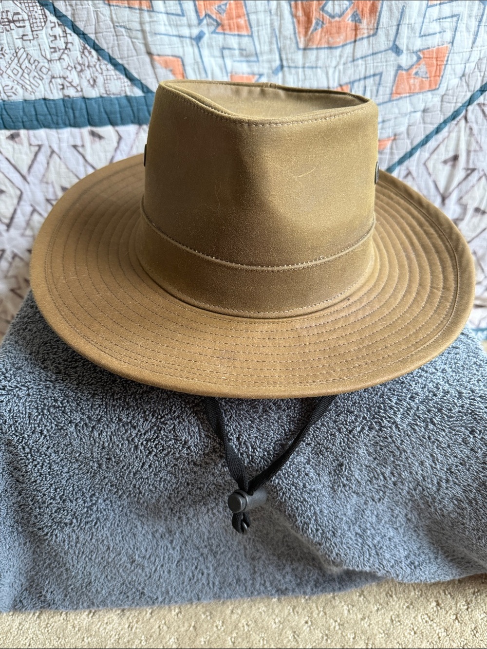 *ECU* Goorin Bros Lush Life Hat with Adjustable Chin Strap, Whiskey, Sz Medium